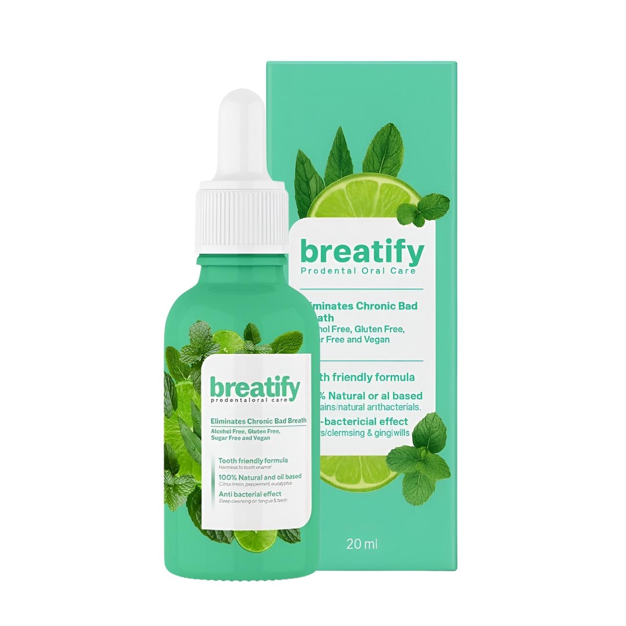 Breatify – قطرات فموية طبيعية بزيوت أساسية للتخلص الفوري من رائحة الفم الكريهة