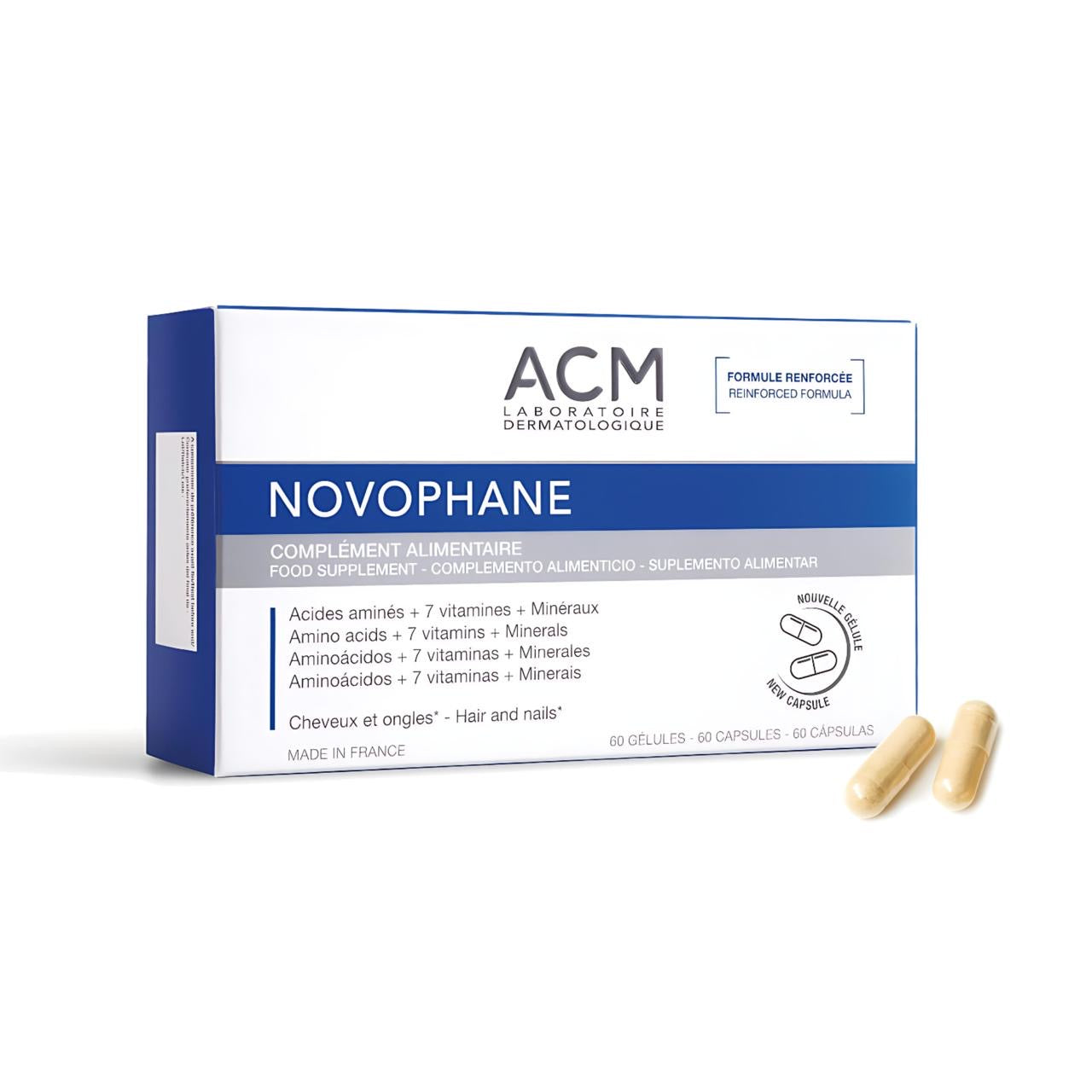 كبسولات ACM Novophane – تغذية متكاملة للشعر والأظافر